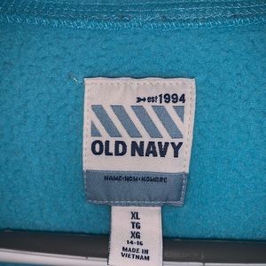 Blue Fleece Quarter Zip Pullover Sweater Size: XL